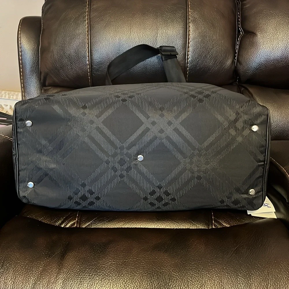 Burberry unisex check nova jacquard logo monogram large weekender duffle bag NEW - Picture 8 of 8